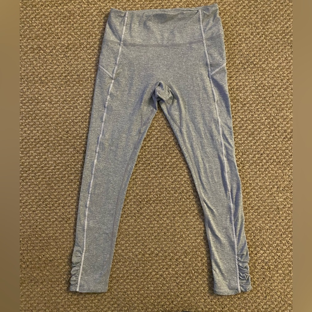 Free People movement Peachy gray leggings.